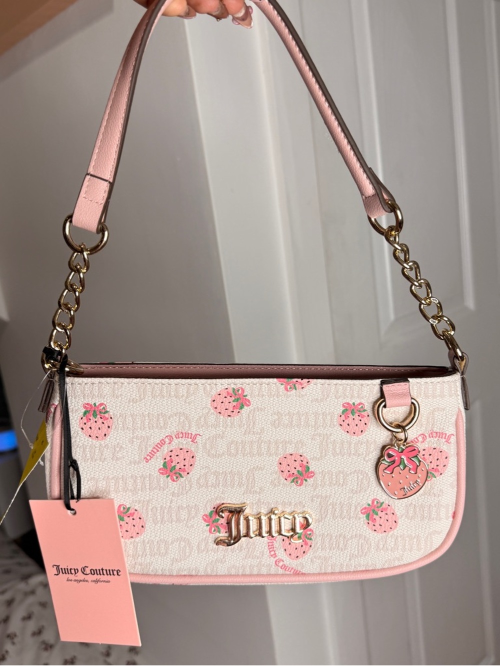 Juicy Couture Berry Sweet Strawberry Print Mini Shoulder Bag